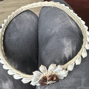 Elegant handmade Cream Shell headpiece